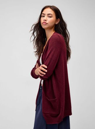 Only Womens Lesly patch pocket open Cardigan Sweater