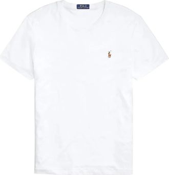 Polo Ralph Lauren Casual Katoenen T-shirt - Heren - T-shirts - Wit - L - Katoen - Tops