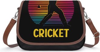 Generic Vintage Cricket Womens Crossbody Bag Fashion Shoulder Handbags Message Tote Bag with Adjustable Strap