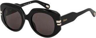 Chlo&eacute; Zonnebrillen - Dames - Zonnebrillen - Zwart - 52 MM - Accessoires