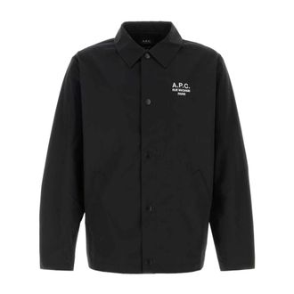 A.P.C. Regis Jacket - Heren - Zomerjassen - Zwart - S - Katoen - Jassen