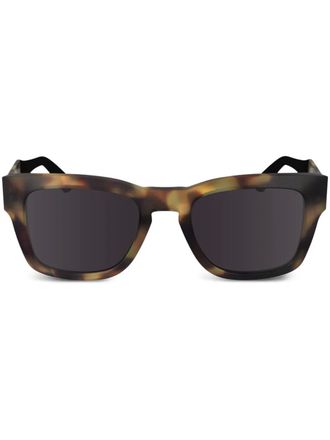 Calvin Klein tortoiseshell-effect sunglasses - Brown