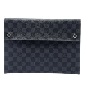 Louis Vuitton Pre-owned Alpha Pochette - Heren - Pre-owned - Grijs - Maat: ONE Size Zijde