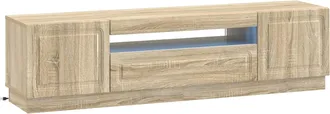 vidaXL Mueble De Tv Led Roble Sonoma Madera De Ingenier&iacute;a Vidaxl