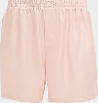 Dolce & Gabbana Men & apos;s Solid Pastel Silk Boxer Shorts