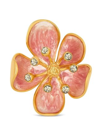 Oscar De La Renta Cherry Blossom brooch - Gold