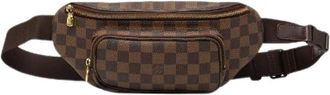 Louis Vuitton Pre-owned Damier Bum Bag Melville Waist Bag - Dames - Vintage Heuptassen - Bruin - ONE Size - Leer - Vintage