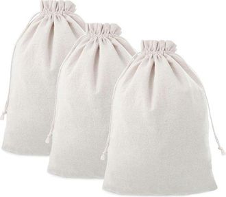 OEM Bolsas Con Cord&oacute;n, 2xl, 2030cm, 3 Unidades, Bolsas De Algod&oacute;n, Bolsas Para Arroz Y Cereales, Bolsas Para Pan, Reutilizables, Lavables