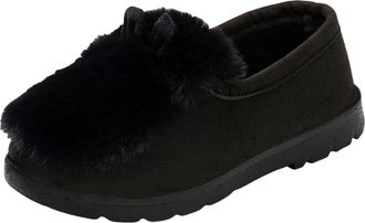 Generic Ladies Shoes Size 9 Cotton Shoes Spring Autumn Winter Ears Plus Velvet Warm Comfortable All Outdoor Flat Cotton Shoes Lightweight Snow Boots Women (Bl