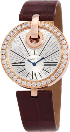 Cartier Pre-owned Cartier Captive de Cartier Silver Dial Satin Ladies Watch WG600011