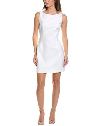 Kenneth Cole Boatneck Sculpted Mini Dress