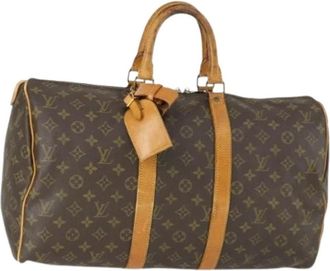 Louis Vuitton Pre-owned Weekend Bags, female, Brown, Size: ONE SIZE Pre-owned Keepall 45 Boston Bag