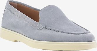 Santoni Mokassins aus Wildleder mit Gummisohlen