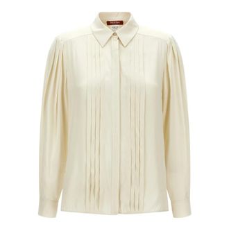 Max Mara Vongola Shirt - Blouses & Shirts - Mujer - Blanco - 2XS