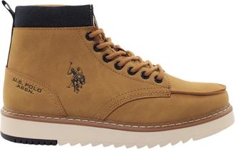 U.S.Polo Association London Veterlaars - Heren - Veterlaarzen - Geel - 44 EU - Schoenen
