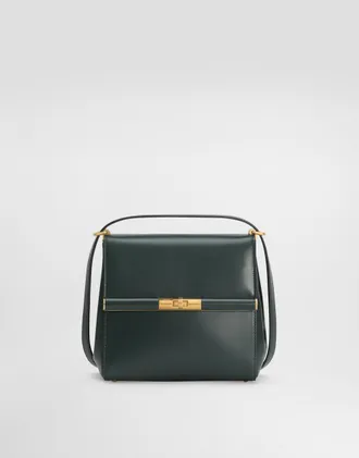 Dolce & Gabbana City Marlene Bag In Palmellato Calfskin - Woman Shoulder And Crossbody Bags Green Onesize