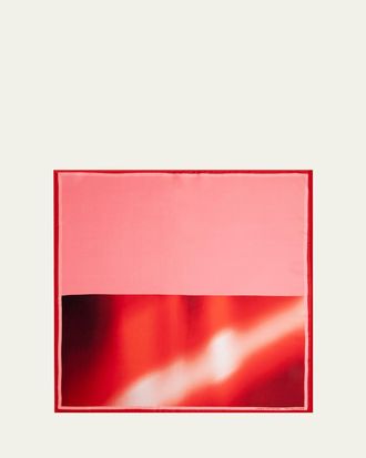 Dries Van Noten Raving Rose Silk Foulard