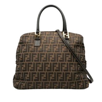 Fendi Pre-owned Handbags, female, Brown, Size: ONE SIZE Pre-owned Canvas Satchel