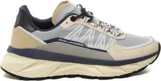 Piquadro Schoenen, Heren, Veelkleurig, 41 EU, Leer, Technische Stoff Sneaker
