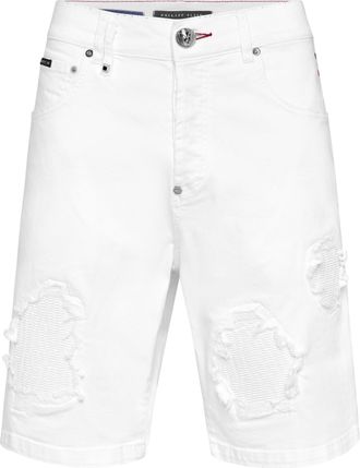 Philipp Plein Denim Shorts Formentera Distressed