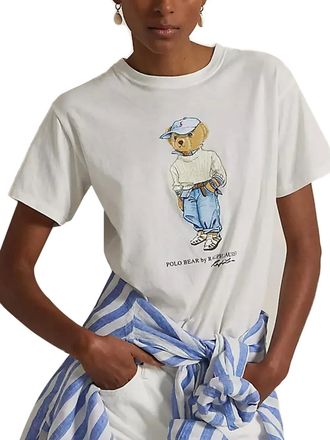 Polo Ralph Lauren T-shirt con motivo Bear - Bianco