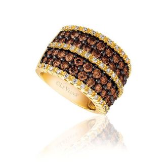 Le Vian Ladies Chocolate Diamonds Rings set in 14K Honey Gold