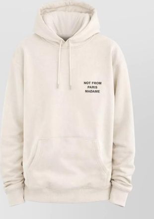 Dr&ocirc;le de Monsieur cotton slogan hoodie