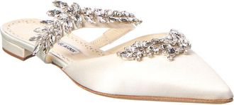 Manolo Blahnik Lurum Satin Mule