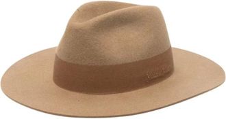 Golden Goose Fedora Ricamato in Lana - - Accessories - Uomo - Beige - L