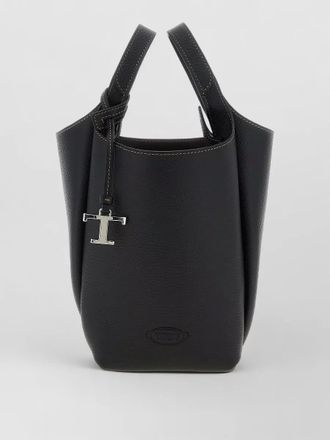 Tod's t mini bucket bag pebbled strap handle