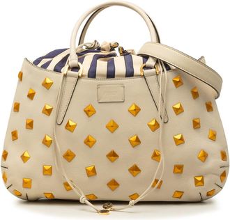 Fendi Pre-owned Fendi Medium Studded Calfskin B Fab Satchel Ladies OKV3HMWD9P3U9HV5