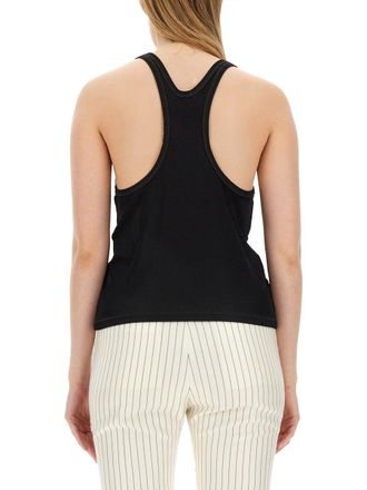 Tom Ford Mother of Pearl Button Tank Top - Black