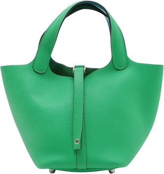 Herm&egrave;s Pre-owned Hermes Clemence and Swift Picotin Lock 18 Eclat Ladies W48DWII9QE2I9U6M