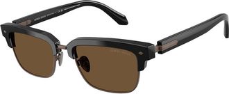 Giorgio Armani AR8243 587553 Mens Sunglasses Brown Size 52