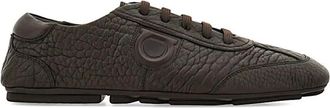 Ferragamo Sneakers - Heren - Veterschoenen - Bruin - 43 1/2 EU - Schoenen