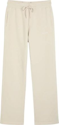 Cole Buxton logo-embroidered straight-leg track pants - men - Cotton/Polyamide - S - Neutrals