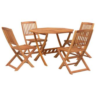 vidaXL Juego De Comedor De Jard&iacute;n 5 Piezas Madera Maciza De Acacia Vidaxl