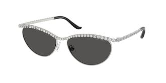 Swarovski SK7046 400187 Womens Sunglasses Silver Size 56