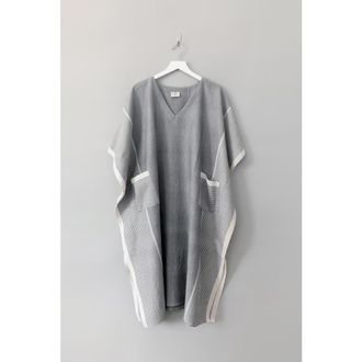 Home & Loft Grey Stripe Tribeca V-Neck Kaftan at Nordstrom