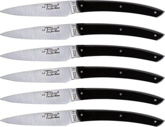 Laguiole Jean Dubost - Set di coltelli of (6 pezzi, acrilico), colore nero