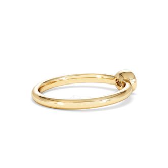 The Diamond Store Horizon Oval Cut Lab Diamond Solitaire Ring 0.25ct H/SI in 18k Gold Vermeil