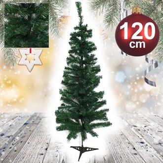 Trade Shop Trade Shop - Albero Di Natale Artificiale 120cm Abete Sintetico Per Casa Ufficio Colore Verde