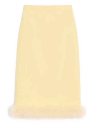 Valentino Garavani Gonna Crepe Couture midi - Giallo