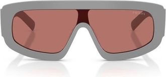 Prada 124mm Oversize Irregular Sunglasses in Cement/bordeaux at Nordstrom