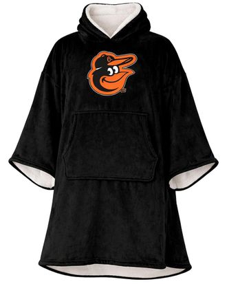 Pegasus Sports Baltimore Orioles Mlb Logo Hooded Fleece Blanket Poncho