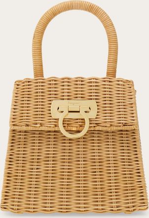 Ferragamo Women Iconic Top Handle (S) Beige