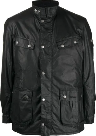 Barbour Tourer Duke wax jacket - men - Cotton - M - Black