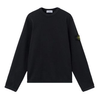 Stone Island Stone Island 6100011 Regular-Fit Elasticated Trims Sweatshirt Black L1S1561000-01S283-V0020