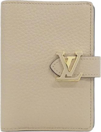 Louis Vuitton Beige Leather Card Wallet (Pre-Owned)