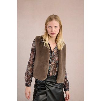 Molly Bracken Mouwloos vest van donzige stof